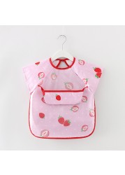 Waterproof Infant Eating Children Drawing Sleeveless Baby Bandana Bibs Cute Baby Bibs Soft Baby Apron Cotton Meal Burp Eva Clothes