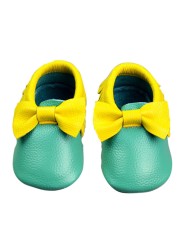 Unisex Infant Baby Shoes Toddler Toddler Baby Soft Soled Cowhide Bottom Skid-Proof Boys Girls Animal First Walkers 0-24 Month