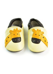 Unisex Infant Baby Shoes Toddler Toddler Baby Soft Soled Cowhide Bottom Skid-Proof Boys Girls Animal First Walkers 0-24 Month