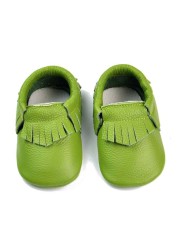 Unisex Infant Baby Shoes Toddler Toddler Baby Soft Soled Cowhide Bottom Skid-Proof Boys Girls Animal First Walkers 0-24 Month