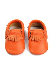 Unisex Infant Baby Shoes Toddler Toddler Baby Soft Soled Cowhide Bottom Skid-Proof Boys Girls Animal First Walkers 0-24 Month