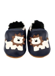 Unisex Infant Baby Shoes Toddler Toddler Baby Soft Soled Cowhide Bottom Skid-Proof Boys Girls Animal First Walkers 0-24 Month