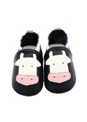 Unisex Infant Baby Shoes Toddler Toddler Baby Soft Soled Cowhide Bottom Skid-Proof Boys Girls Animal First Walkers 0-24 Month