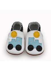 Unisex Infant Baby Shoes Toddler Toddler Baby Soft Soled Cowhide Bottom Skid-Proof Boys Girls Animal First Walkers 0-24 Month