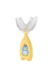 Q81A Children U Shape Toothbrush Soft Silicone Training Teeth Cleaning Toothbrushes