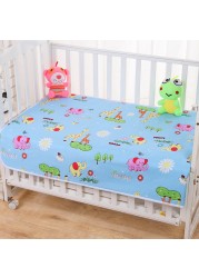 Waterproof Bed Sheet Baby Urine Changing Mat Cotton Reusable Infant Changing Diaper Mattress Cover Washable Newborn Crib Nappy Mattress