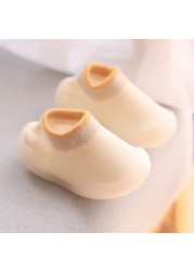 Baby Socks Shoes Infant Color Matching Cute Kids Boys Shoes Doll Soft Soled Baby Floor Socks Baby Girls First Walkers Shoes