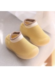 Baby Socks Shoes Infant Color Matching Cute Kids Boys Shoes Doll Soft Soled Baby Floor Socks Baby Girls First Walkers Shoes