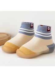 Baby Socks Shoes Infant Color Matching Cute Kids Boys Shoes Doll Soft Soled Baby Floor Socks Baby Girls First Walkers Shoes