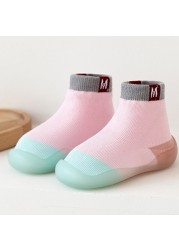 Baby Socks Shoes Infant Color Matching Cute Kids Boys Shoes Doll Soft Soled Baby Floor Socks Baby Girls First Walkers Shoes