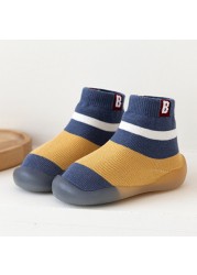 Baby Socks Shoes Infant Color Matching Cute Kids Boys Shoes Doll Soft Soled Baby Floor Socks Baby Girls First Walkers Shoes