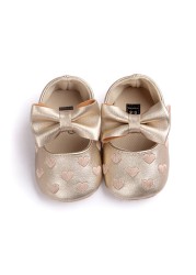 Newborn Baby Shoes Infant Boys Girl First Walker PU Sole Princess Bowknot Fringe Toddler Baby Crib Shoes Casual Moccasins