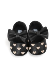 Newborn Baby Shoes Infant Boys Girl First Walker PU Sole Princess Bowknot Fringe Toddler Baby Crib Shoes Casual Moccasins