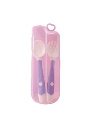 Baby Children Spoon Fork Set Soft Bendable Silicone Scoop Fork Cutlery Set Kid Training Feeding Cutlery Utensils