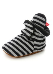 Newborn Baby Socks Shoes Boy Girl Star Toddler First Walkers Socks Cotton Comfort Soft Anti-slip Warm Crib Infant Shoes