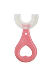 Baby Toothbrush U Shape 360 ​​Degree Teether Infant Toothbrush Silicone Toddler Toddler Toothbrush Oral Care Cleaning