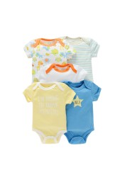 5pcs baby girl/boy bodysuit clothes for newborns high quality summer romper jumpsuits short sleeve infant girls clothes