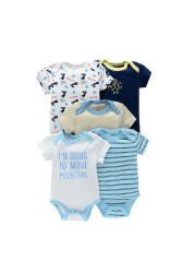 5pcs baby girl/boy bodysuit clothes for newborns high quality summer romper jumpsuits short sleeve infant girls clothes