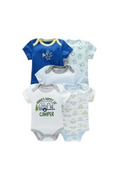 5pcs baby girl/boy bodysuit clothes for newborns high quality summer romper jumpsuits short sleeve infant girls clothes