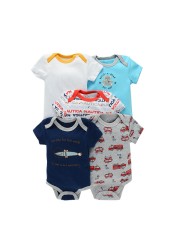 5pcs baby girl/boy bodysuit clothes for newborns high quality summer romper jumpsuits short sleeve infant girls clothes