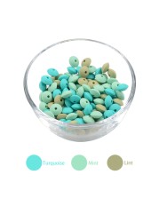 50pcs/lot 12mm Silicone Lentils Silicone Beads BPA Free DIY Magic Newborn Nursing Accessory Teething Necklace Teething Toy