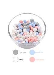 50pcs/lot 12mm Silicone Lentils Silicone Beads BPA Free DIY Magic Newborn Nursing Accessory Teething Necklace Teething Toy