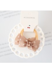 New Bow Cute Rope Children Baby Elastic Hair Rubber Bands Accessories Kids Girl Headband Tie Ring Headwear Scrunchie