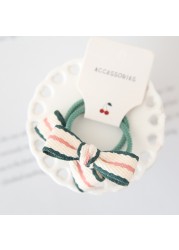 New Bow Cute Rope Children Baby Elastic Hair Rubber Bands Accessories Kids Girl Headband Tie Ring Headwear Scrunchie