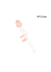 Baby Learning Chopsticks Cartoon Animal Beginner Chopsticks Portable ABS Silicone Children's Tableware Kids Training Auxiliary