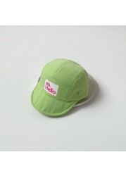 New Summer Candy Color Baby Baseball Hats Oh.Hello Print Kids Boys Girls Outdoor Sun Hats Cotton Autumn Peaked