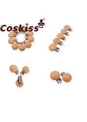 Coskiss Pure Natural Wo Wooden Pacifier Clip DIY Care Accessories Pacifier Clip Chewing Teeth DIY Holding Tool