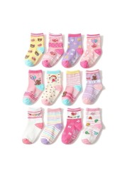 Baby Socks SkiBeaut 12 Pairs Non-Slip Skid Socks for Kids Boys Grips Cotton Crew Socks for 1-3/3-5 Years