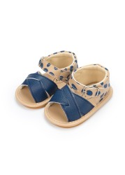 New Infant Baby Shoes Baby Boy Girl Shoes Toddler Flats Summer Sandals Flower Soft Rubber Sole Anti-slip Crib Shoes First Walker