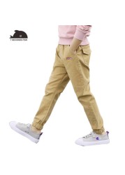 Boys Pants 2022 Autumn Cotton Long Kids 3 5 10 14 Years Children Pants New Style High Quality Pantalones Causal Cargo Pants