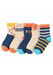 5pairs/lot Cute Cartoon Baby Girls Socks Winter Thicken Soft Kawaii Infant Toddler Socks Cotton Baby Boy Sports Socks for 1-12Y