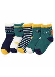 5pairs/lot Cute Cartoon Baby Girls Socks Winter Thicken Soft Kawaii Infant Toddler Socks Cotton Baby Boy Sports Socks for 1-12Y