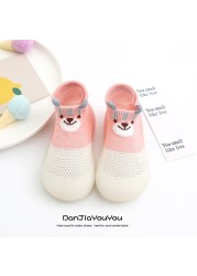 Children's Sock Shoes Summer Hollow Out Cartoon Anti-Skidding Baby Girl Outdoor Shoes Baby Boys Shoes First Walking Shoes 2022