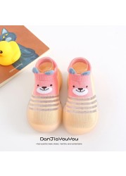 Children's Sock Shoes Summer Hollow Out Cartoon Anti-Skidding Baby Girl Outdoor Shoes Baby Boys Shoes First Walking Shoes 2022