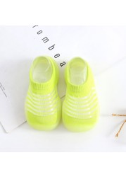 Children's Sock Shoes Summer Hollow Out Cartoon Anti-Skidding Baby Girl Outdoor Shoes Baby Boys Shoes First Walking Shoes 2022