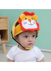 Baby Safety Helmet Anti-fall Head Protection Cover Cute Cartoon Animal Boy Girl Baby Toddler Walk Learning Anti-collision Headwear