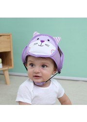 Baby Safety Helmet Anti-fall Head Protection Cover Cute Cartoon Animal Boy Girl Baby Toddler Walk Learning Anti-collision Headwear