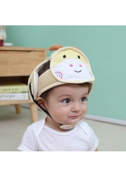 Baby Safety Helmet Anti-fall Head Protection Cover Cute Cartoon Animal Boy Girl Baby Toddler Walk Learning Anti-collision Headwear