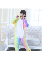 flannel unicorn for kids pajamas boys girls sleepwear children panda jumpsuit kids oneise for jumpsuit licorn