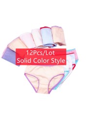 12pcs/lot Baby Girls Underwear Cotton Short Kids Panties Briefs Children Underwear 2-12Y