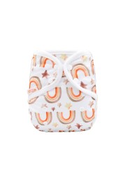 Rainbow Iris Rainbow Cloth Diaper Cover One Size Flat Fit All 3-15kg