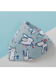 1pc Newborn Saliva Towel Gauze Baby Towels Boys Girls Bandana Bibs Kids Cute Feeding Apron Infant Cartoon Drooping Burp Cloths