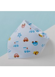 1pc Newborn Saliva Towel Gauze Baby Towels Boys Girls Bandana Bibs Kids Cute Feeding Apron Infant Cartoon Drooping Burp Cloths