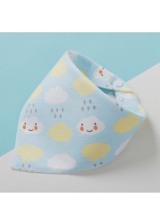 1pc Newborn Saliva Towel Gauze Baby Towels Boys Girls Bandana Bibs Kids Cute Feeding Apron Infant Cartoon Drooping Burp Cloths