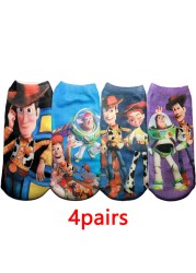 New Children's Set Kids Sleepers Woody Boys Girls Toy Cartoon Story Long Sleeve Buzz Pajamas Lightweight Sleepwear Free Shipping