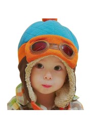 Baby Warm Toy Hats Winter Hats Toddler Boys Girls Pilot Hats Hooded Cap Winter Warm Hat Party Hats